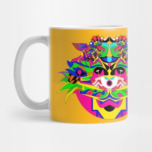 sphinx alien alebrije in ecopop mexican patterns robot arts kaijus Mug